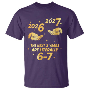 Funny 67 New Years Eve T Shirt Six Seven Boys Kids NYE Party 6 7 Meme TS10 Purple Print Your Wear