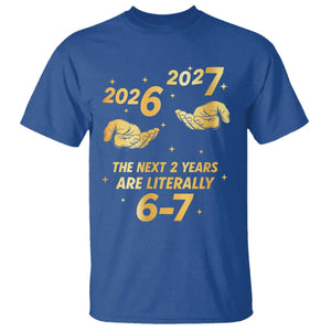 Funny 67 New Years Eve T Shirt Six Seven Boys Kids NYE Party 6 7 Meme TS10 Royal Blue Print Your Wear