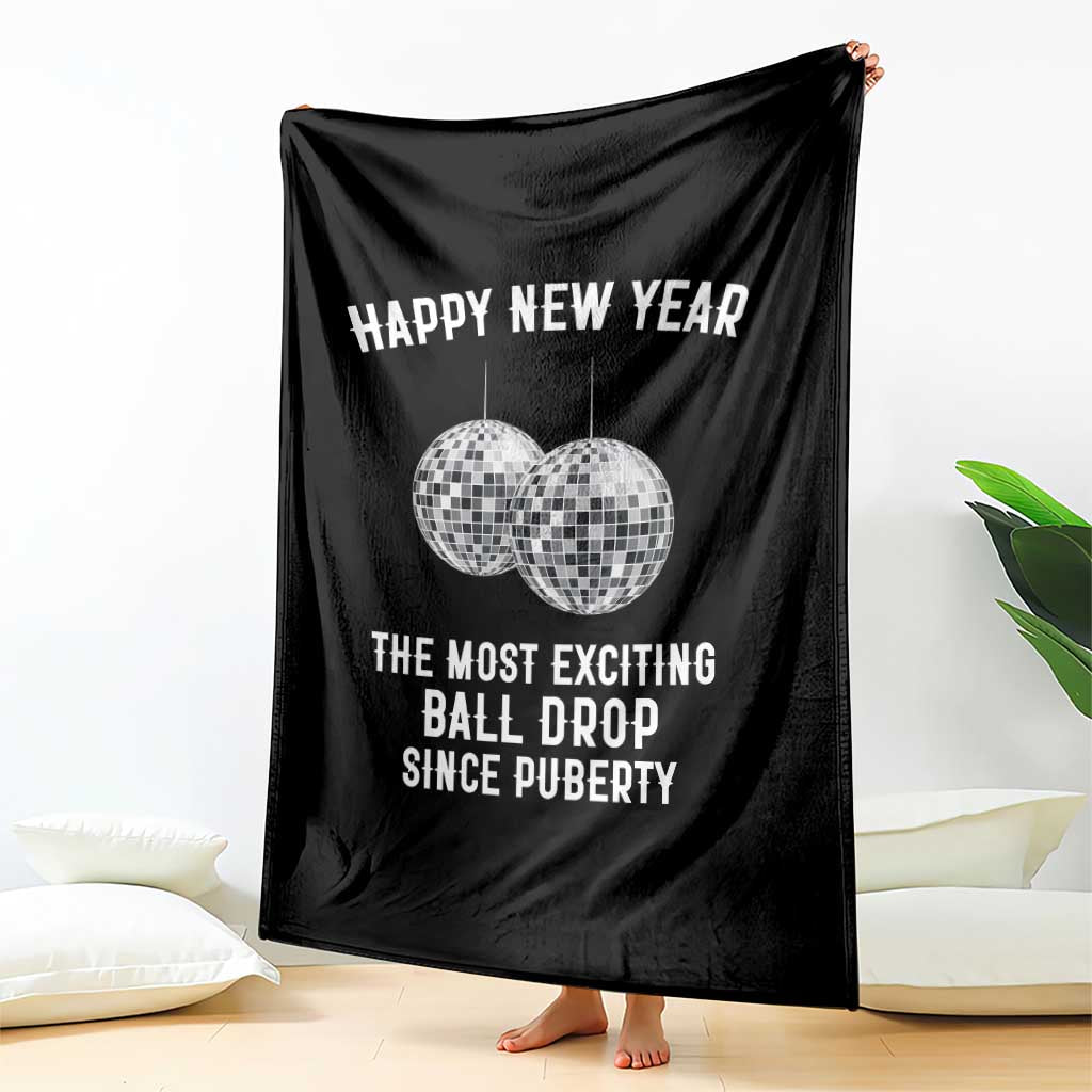 Funny New Years Eve Throw Blanket Ball Drop Rude Adult Humor TS10 Print Your Wear