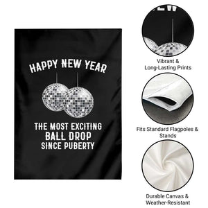 Funny New Years Eve Garden Flag Ball Drop Rude Adult Humor TS10 Print Your Wear