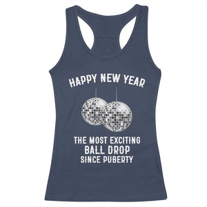 Funny New Years Eve Racerback Tank Top Ball Drop Rude Adult Humor TS10 Navy Print Your Wear