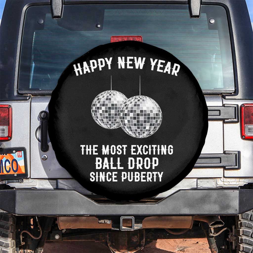 Funny New Years Eve Spare Tire Cover Ball Drop Rude Adult Humor TS10 No hole Black Print Your Wear