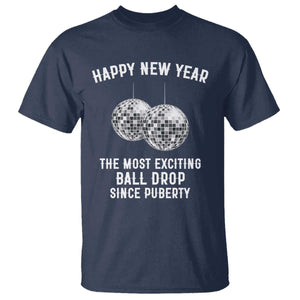 Funny New Years Eve T Shirt Ball Drop Rude Adult Humor TS10 Navy Print Your Wear