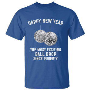 Funny New Years Eve T Shirt Ball Drop Rude Adult Humor TS10 Royal Blue Print Your Wear