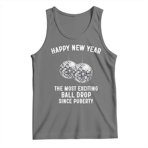 Funny New Years Eve Tank Top Ball Drop Rude Adult Humor TS10 Black Heather Print Your Wear