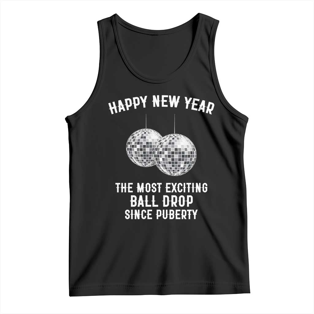 Funny New Years Eve Tank Top Ball Drop Rude Adult Humor TS10 Black Print Your Wear