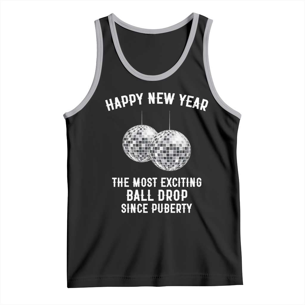 Funny New Years Eve Tank Top Ball Drop Rude Adult Humor TS10 Black Athletic Heather Print Your Wear