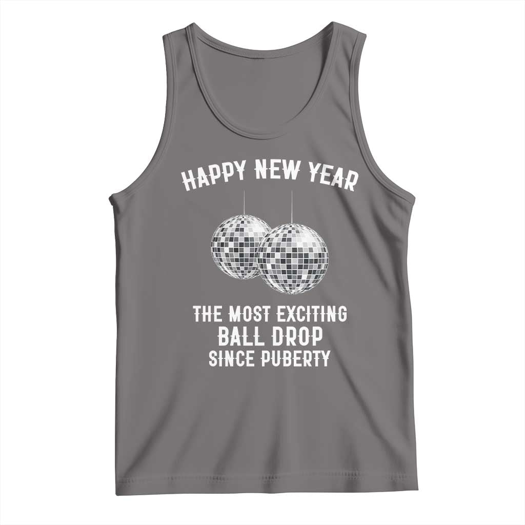 Funny New Years Eve Tank Top Ball Drop Rude Adult Humor TS10 Deep Heather Print Your Wear