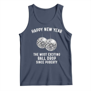 Funny New Years Eve Tank Top Ball Drop Rude Adult Humor TS10 Navy Print Your Wear