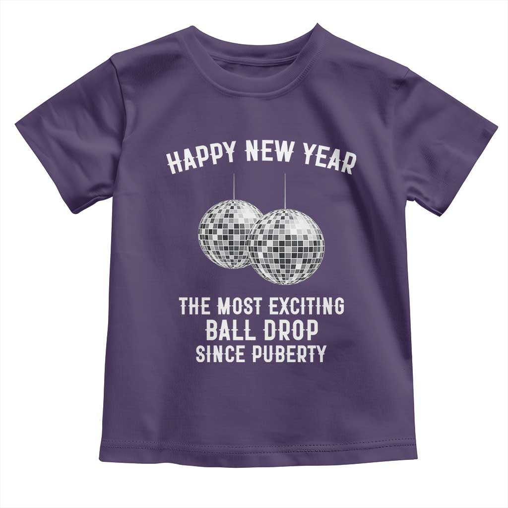 Funny New Years Eve Toddler T Shirt Ball Drop Rude Adult Humor TS10 Purple Print Your Wear