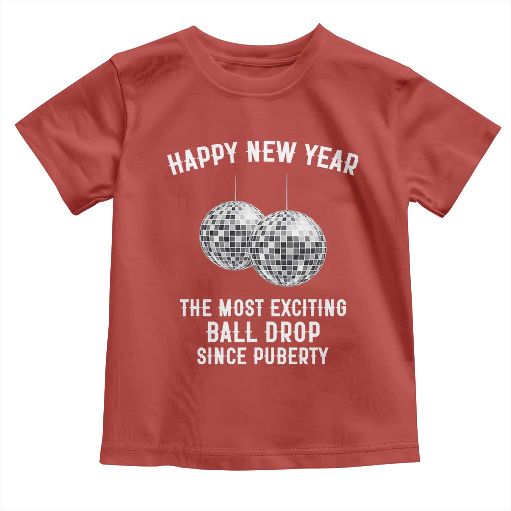 Funny New Years Eve Toddler T Shirt Ball Drop Rude Adult Humor TS10 Red Print Your Wear