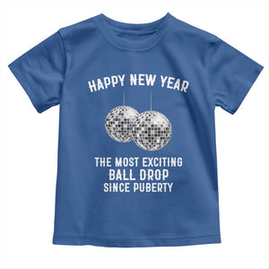 Funny New Years Eve Toddler T Shirt Ball Drop Rude Adult Humor TS10 Royal Blue Print Your Wear