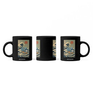 67 Surfing Japanese Coffee Mug Funny Great Wave Off Kanagawa Six Seven Brainrot Meme TS10 Print Your Wear