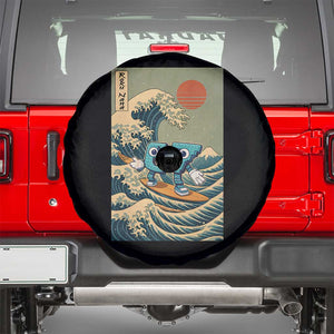 67 Surfing Japanese Spare Tire Cover Funny Great Wave Off Kanagawa Six Seven Brainrot Meme TS10 Black Print Your Wear