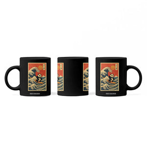 Panda Surfing Japanese Coffee Mug Vintage Great Wave Off Kanagawa Anime Kawaii TS10 Print Your Wear
