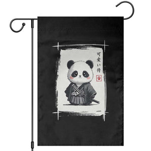 Kawaii Anime Samurai Panda Garden Flag Vintage Sumi-e Japanese Art Funny Panda Lovers TS10 Black Print Your Wear