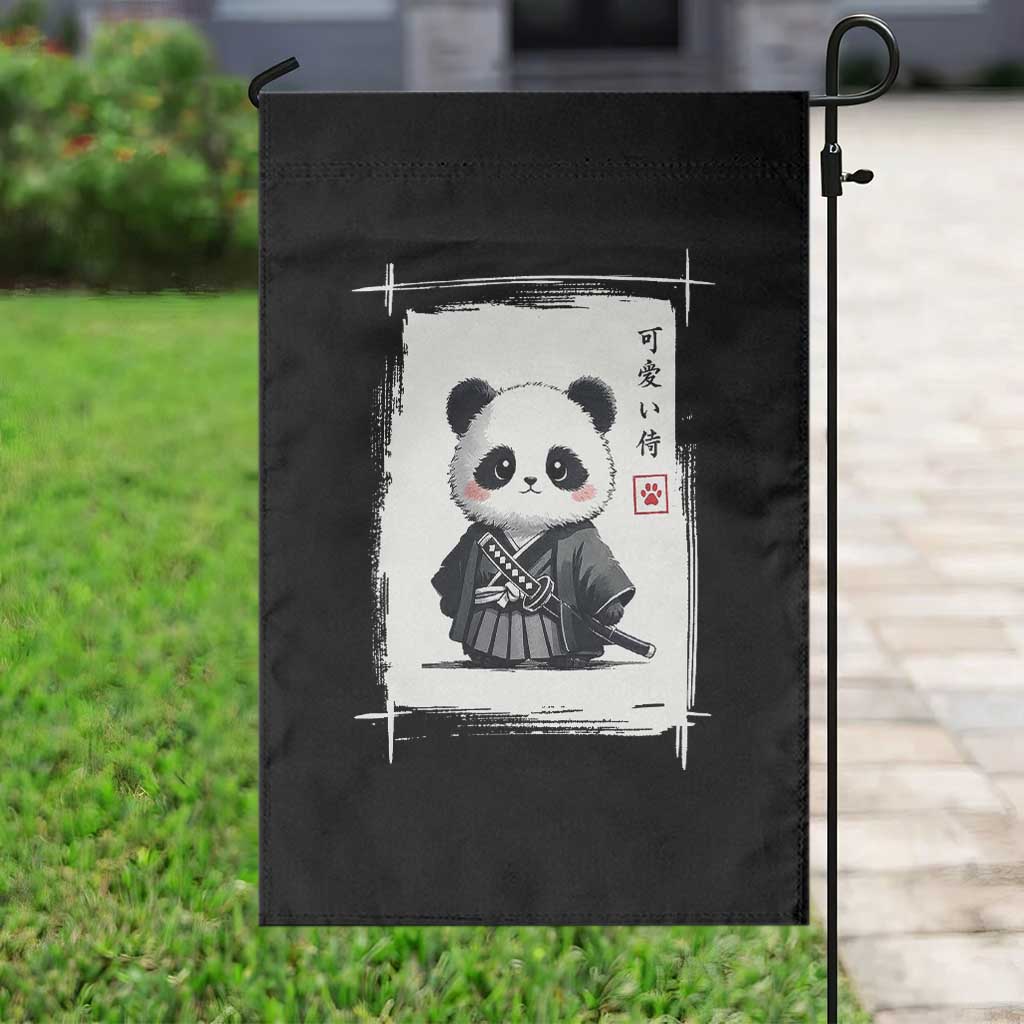 Kawaii Anime Samurai Panda Garden Flag Vintage Sumi-e Japanese Art Funny Panda Lovers TS10 Print Your Wear