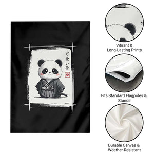 Kawaii Anime Samurai Panda Garden Flag Vintage Sumi-e Japanese Art Funny Panda Lovers TS10 Print Your Wear