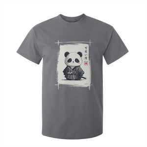 Kawaii Anime Samurai Panda T Shirt For Kid Vintage Sumi-e Japanese Art Funny Panda Lovers TS10 Charcoal Print Your Wear