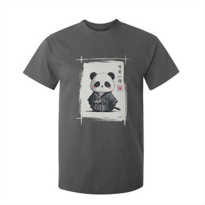 Kawaii Anime Samurai Panda T Shirt For Kid Vintage Sumi-e Japanese Art Funny Panda Lovers TS10 Dark Heather Print Your Wear