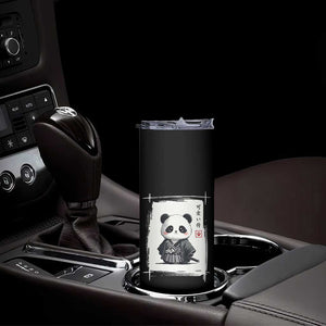 Kawaii Anime Samurai Panda Skinny Tumbler Vintage Sumi-e Japanese Art Funny Panda Lovers TS10 Print Your Wear