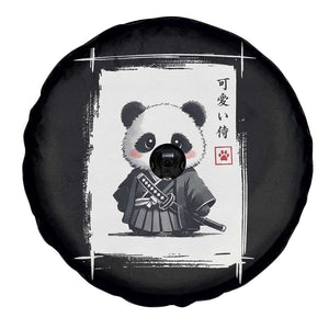 Kawaii Anime Samurai Panda Spare Tire Cover Vintage Sumi-e Japanese Art Funny Panda Lovers TS10 Print Your Wear
