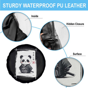 Kawaii Anime Samurai Panda Spare Tire Cover Vintage Sumi-e Japanese Art Funny Panda Lovers TS10 Print Your Wear