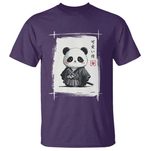 Kawaii Anime Samurai Panda T Shirt Vintage Sumi-e Japanese Art Funny Panda Lovers TS10 Purple Print Your Wear