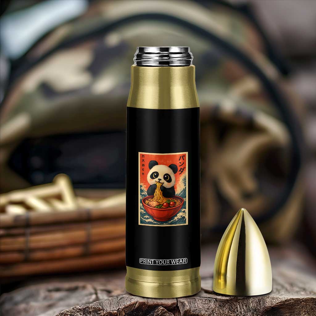 Kawaii Anime Panda Ramen Bullet Tumbler Funny Japanese Noodles Anime Lovers TS10 Print Your Wear