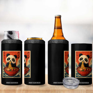 Kawaii Anime Panda Ramen 4 in 1 Can Cooler Tumbler Funny Japanese Noodles Anime Lovers TS10 Print Your Wear
