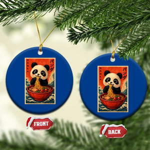 Kawaii Anime Panda Ramen Ceramic Ornament Funny Japanese Noodles Anime Lovers TS10 1pc Blue Print Your Wear