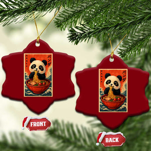 Kawaii Anime Panda Ramen Ceramic Ornament Funny Japanese Noodles Anime Lovers TS10 Print Your Wear