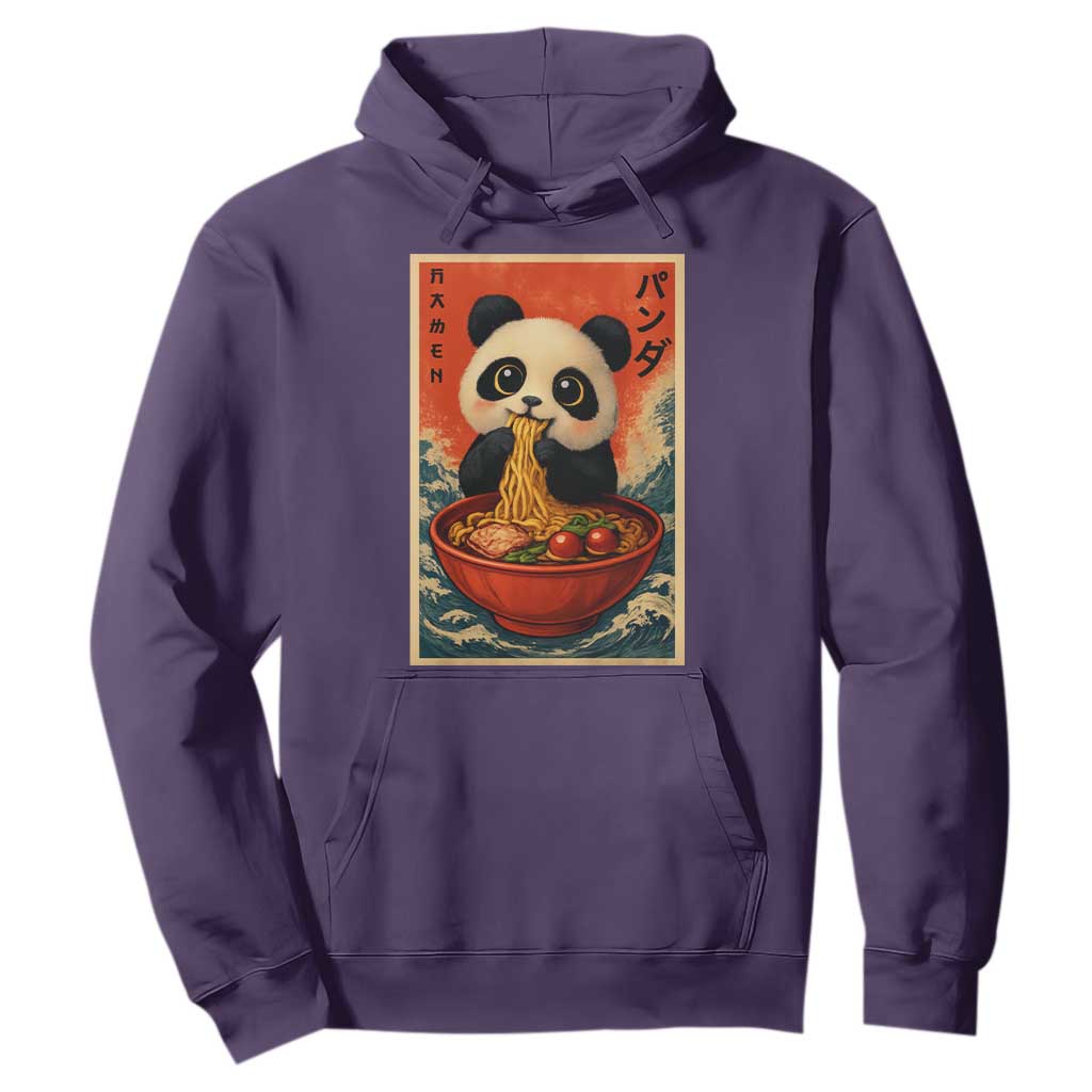 Kawaii Anime Panda Ramen Hoodie Funny Japanese Noodles Anime Lovers TS10 Purple Print Your Wear