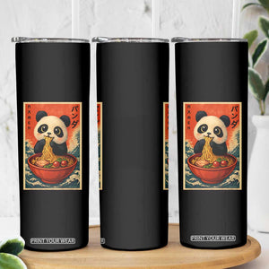 Kawaii Anime Panda Ramen Skinny Tumbler Funny Japanese Noodles Anime Lovers TS10 Print Your Wear