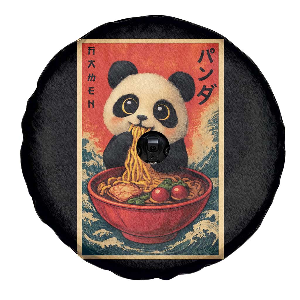 Kawaii Anime Panda Ramen Spare Tire Cover Funny Japanese Noodles Anime Lovers TS10 Print Your Wear