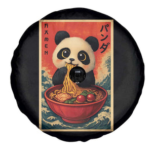 Kawaii Anime Panda Ramen Spare Tire Cover Funny Japanese Noodles Anime Lovers TS10 Print Your Wear