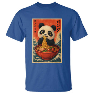Kawaii Anime Panda Ramen T Shirt Funny Japanese Noodles Anime Lovers TS10 Royal Blue Print Your Wear
