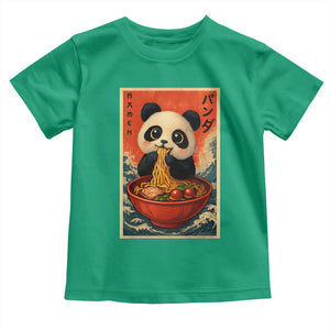 Kawaii Anime Panda Ramen Toddler T Shirt Funny Japanese Noodles Anime Lovers TS10 Irish Green Print Your Wear