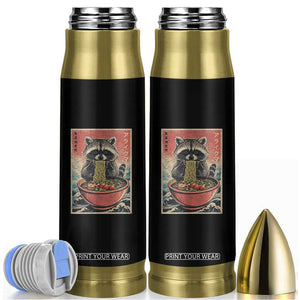 Kawaii Anime Raccoon Ramen Bullet Tumbler Funny Japanese Noodles Anime Lovers TS10 Black Print Your Wear