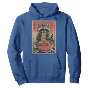 Kawaii Anime Raccoon Ramen Hoodie Funny Japanese Noodles Anime Lovers TS10 Royal Blue Print Your Wear