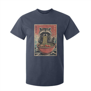 Kawaii Anime Raccoon Ramen T Shirt For Kid Funny Japanese Noodles Anime Lovers TS10 Navy Print Your Wear