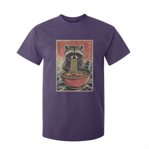 Kawaii Anime Raccoon Ramen T Shirt For Kid Funny Japanese Noodles Anime Lovers TS10 Purple Print Your Wear