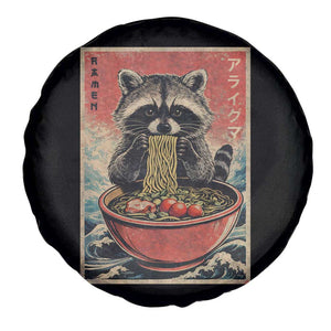 Kawaii Anime Raccoon Ramen Spare Tire Cover Funny Japanese Noodles Anime Lovers TS10 Print Your Wear