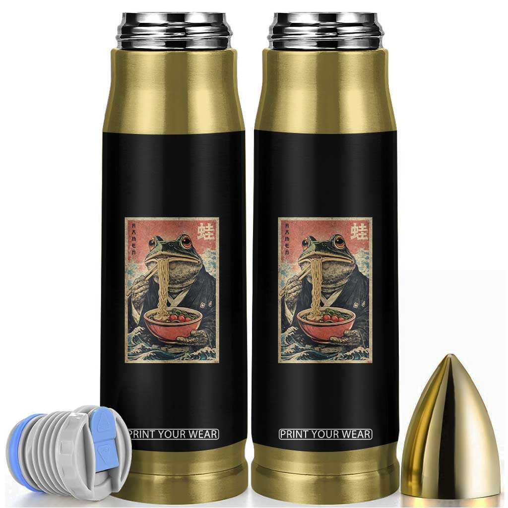 Frog Eat Ramen Bullet Tumbler Funny Japanese Noodles Anime Lovers Kawaii Anime TS10 Black Print Your Wear