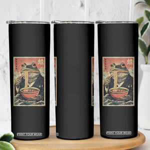 Frog Eat Ramen Skinny Tumbler Funny Japanese Noodles Anime Lovers Kawaii Anime TS10 Print Your Wear