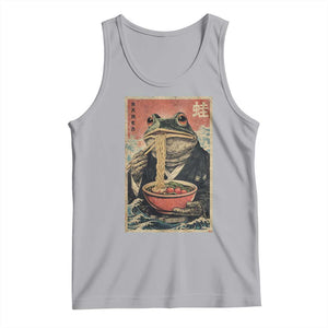 Frog Eat Ramen Tank Top Funny Japanese Noodles Anime Lovers Kawaii Anime TS10 Athletic Heather Print Your Wear