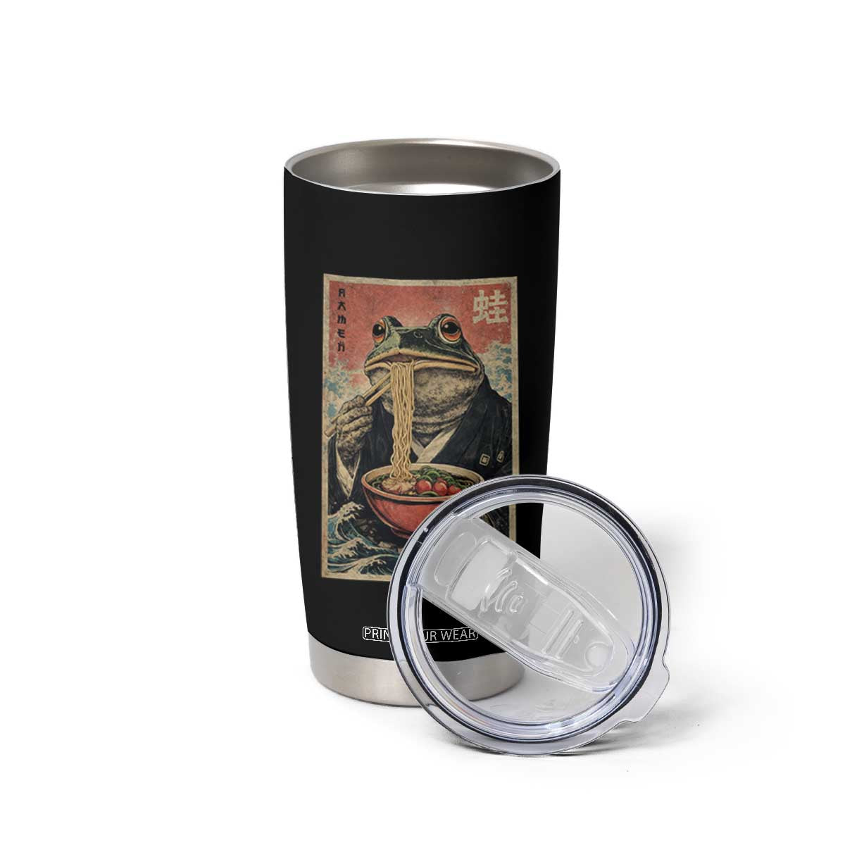 Frog Eat Ramen Tumbler Cup Funny Japanese Noodles Anime Lovers Kawaii Anime TS10 Print Your Wear