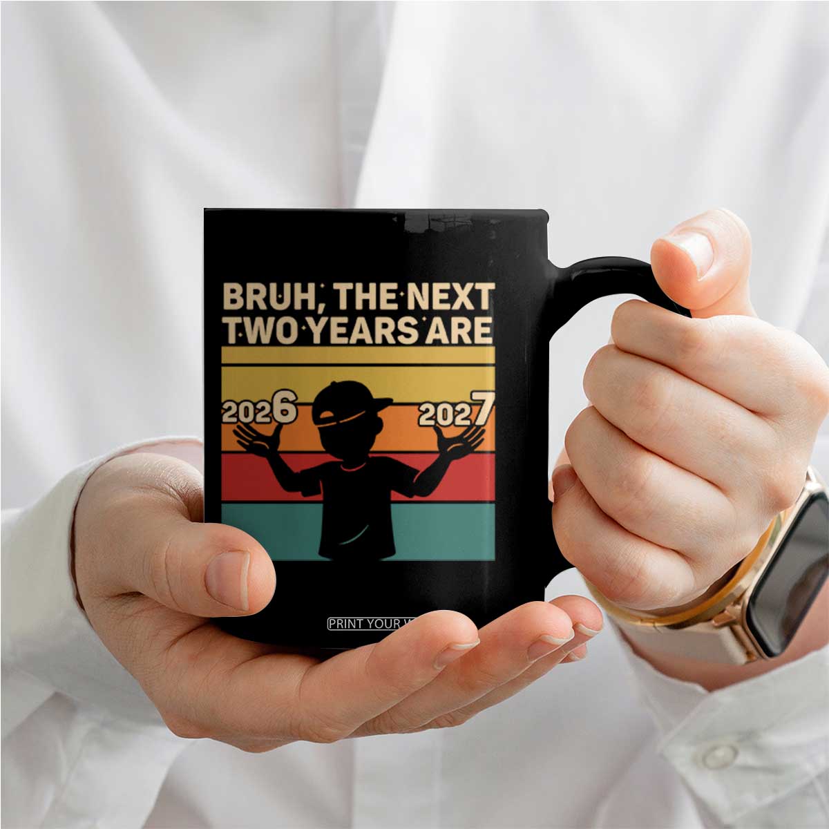 Bruh 67 New Years Eve Party Coffee Mug Six Seven Boys 67 Meme 6 7 Numbers TS10 Print Your Wear