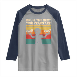 Bruh 67 New Years Eve Party Raglan Shirt Six Seven Boys 67 Meme 6 7 Numbers TS10 Sport Gray Navy Print Your Wear