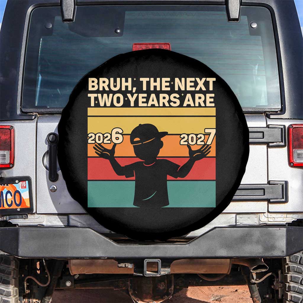 Bruh 67 New Years Eve Party Spare Tire Cover Six Seven Boys 67 Meme 6 7 Numbers TS10 No hole Black Print Your Wear